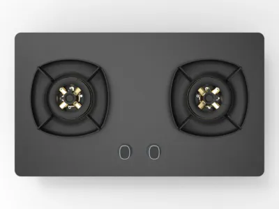 Sleek Dual Burner Gas Stove for Modern Home Cooks