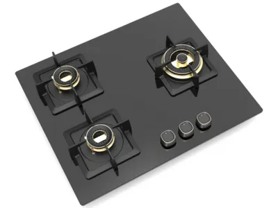 Triple Burner Gas Stove for Modern Kitchen Equipment Supply