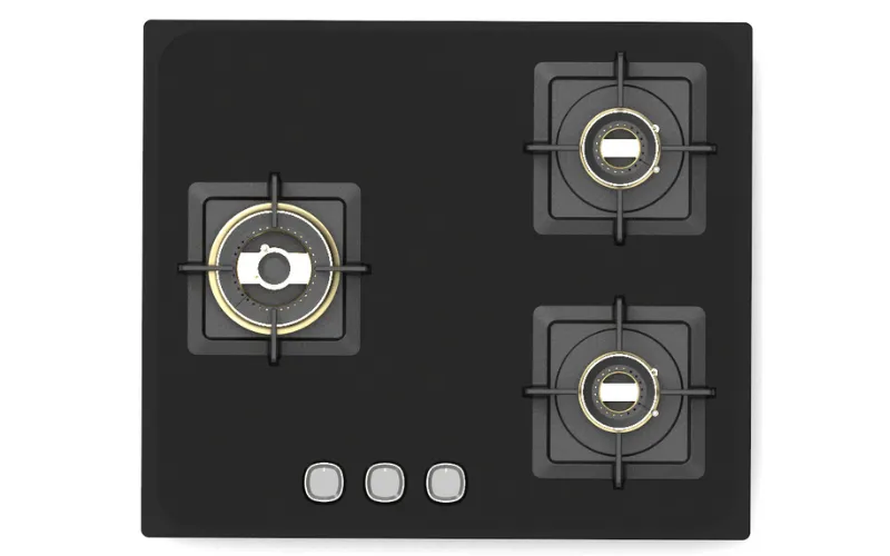 Triple Burner Gas Stove for Energy-Efficient Kitchen Supply