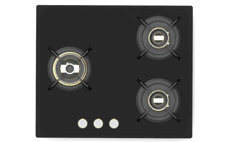 Triple Burner Gas Stove for Professional Culinary Distribution